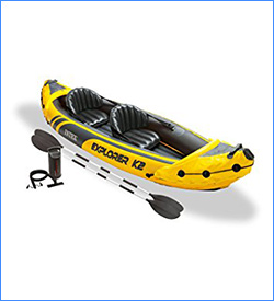 Intex Explorer K2 Yellow 2 Person Inflatable Kayak