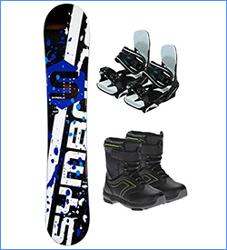 Symbolic Chopper Rocker Kids Snowboard Package