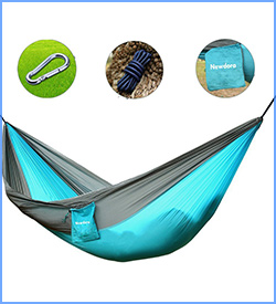 Newdore camping garden hammock ultralight portable nylon parachute