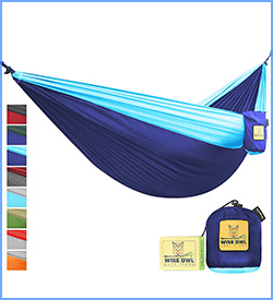 Wise Owl Outfitters single and double hammock for camping