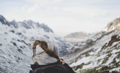 adventurer on a hike