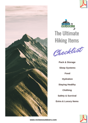 ultimate hiking items checklist pdf header and list