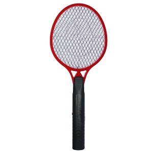 koramzi f-4 mosquito swatter racket trap in red and black