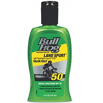 BullFrog Land Sport, Quik Gel Sunscreen