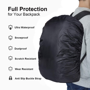 Gryps Waterproof Backpack Rain Cover with Adjustable Anti Slip Buckle Strap & Sliver Coating 