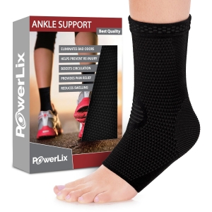 POWERLIX Ankle Brace Compression Support Sleeve 