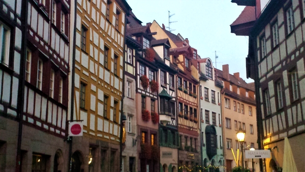 streets and old buildings of Nuremberg