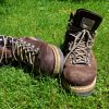 best hiking boots in the grass