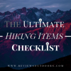 ultimate hiking checklist featured